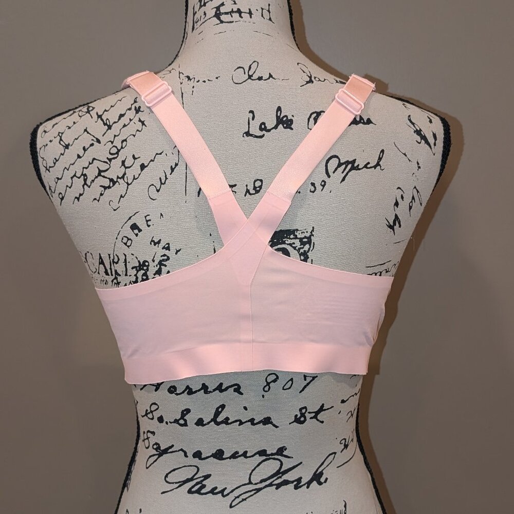 Victoria's Secret Zip up Sports Bra 36C Pink - Picture 2 of 5